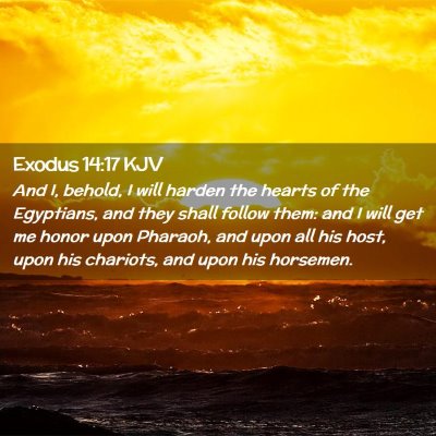 Exodus 14:17 KJV Free Bible Images