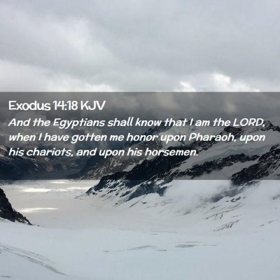 Exodus 14:18 KJV Free Bible Images