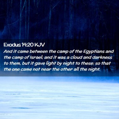 Exodus 14:20 KJV Free Bible Images