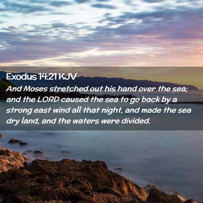 Exodus 14:21 KJV Free Bible Images