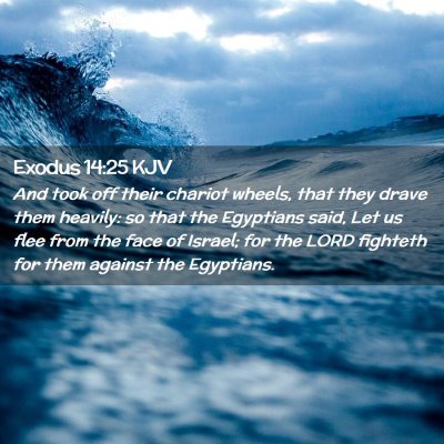Exodus 14:25 KJV Free Bible Images