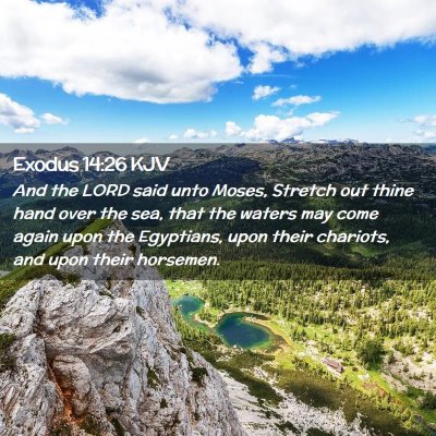 Exodus 14:26 KJV Free Bible Images