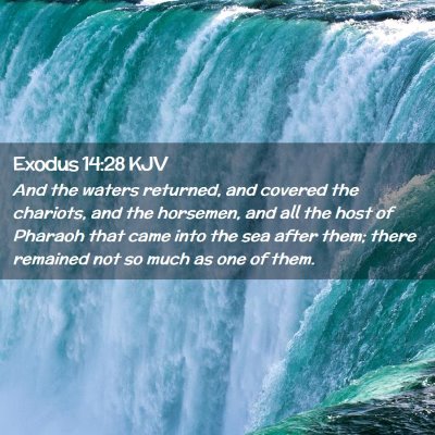 Exodus 14:28 KJV Free Bible Images