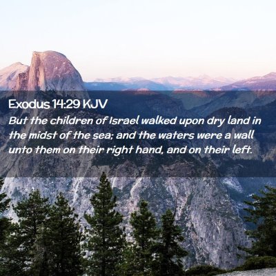 Exodus 14:29 KJV Free Bible Images