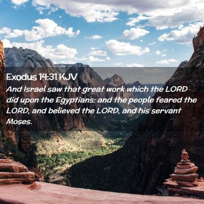 Exodus 14:31 KJV Free Bible Images