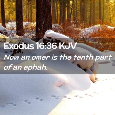 Exodus 16:36 KJV Free Bible Images