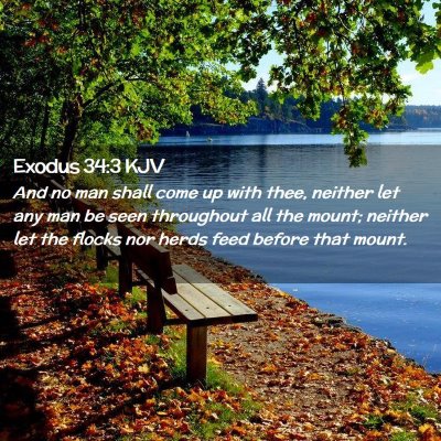 Exodus 34:3 KJV Free Bible Images