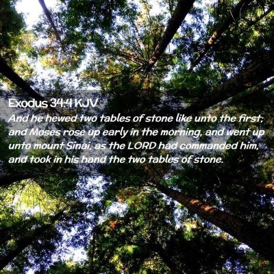 Exodus 34:4 KJV Free Bible Images