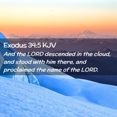 Exodus 34:5 KJV Free Bible Images