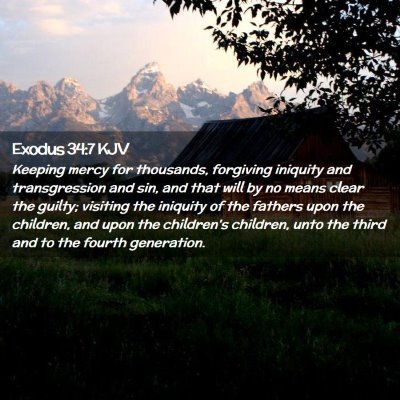 Exodus 34:7 KJV Free Bible Images