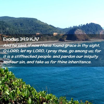 Exodus 34:9 KJV Free Bible Images