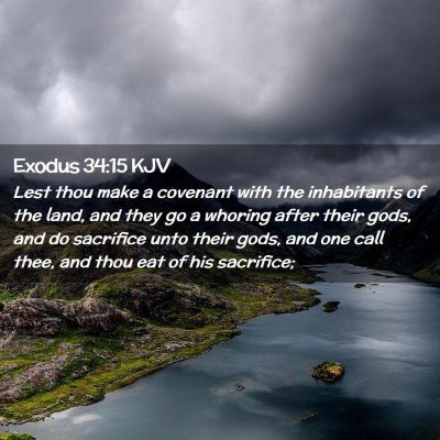 Exodus 34:15 KJV Free Bible Images