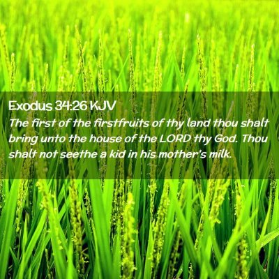 Exodus 34:26 KJV Free Bible Images