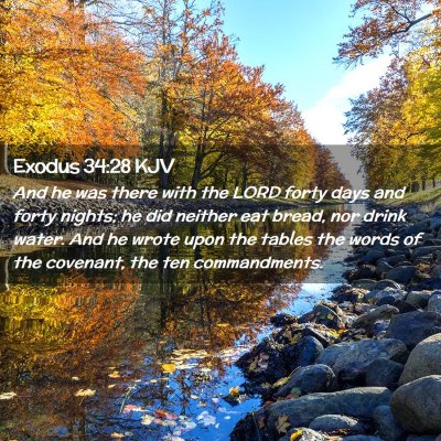 Exodus 34:28 KJV Free Bible Images