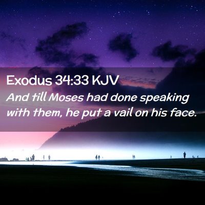 Exodus 34:33 KJV Free Bible Images