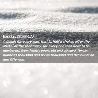Exodus 38:26 KJV Free Bible Images