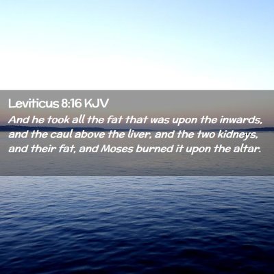 Leviticus 8:16 KJV Free Bible Images