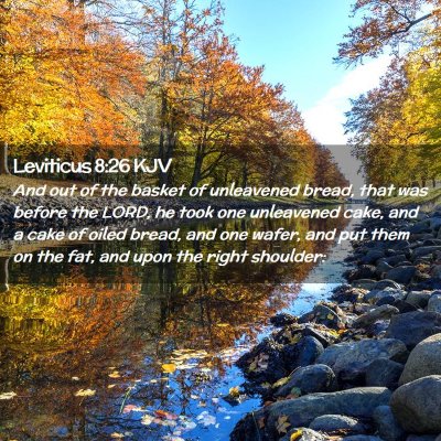 Leviticus 8:26 KJV Free Bible Images