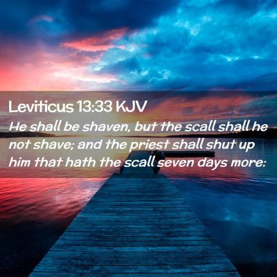 Leviticus 13:33 KJV Free Bible Images