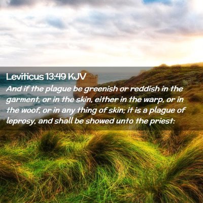 Leviticus 13:49 KJV Free Bible Images