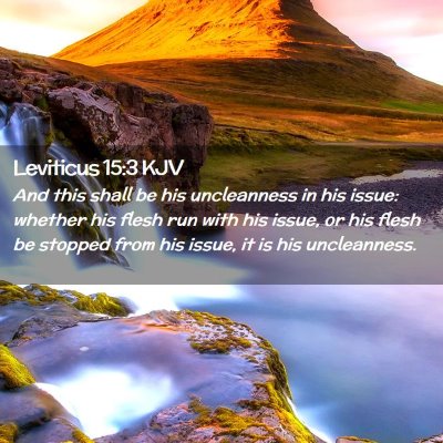 Leviticus 15:3 KJV Free Bible Images