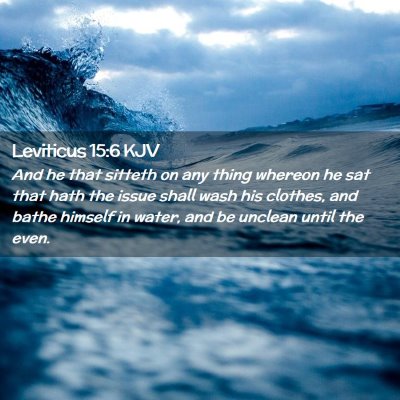 Leviticus 15:6 KJV Free Bible Images