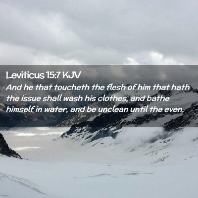 Leviticus 15:7 KJV Free Bible Images