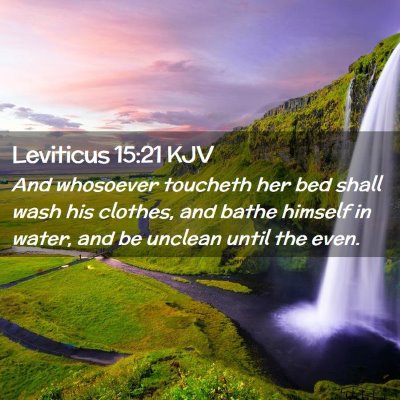 Leviticus 15:21 KJV Free Bible Images