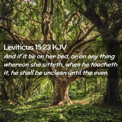 Leviticus 15:23 KJV Free Bible Images