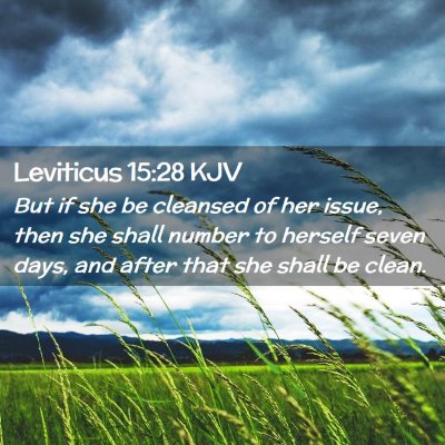 Leviticus 15:28 KJV Free Bible Images
