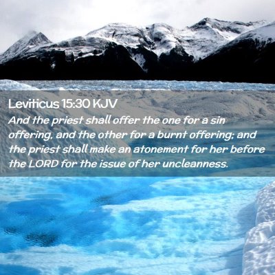Leviticus 15:30 KJV Free Bible Images
