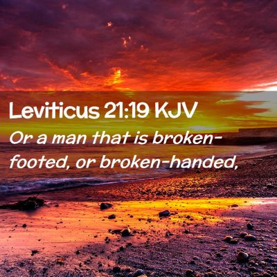 Leviticus 21:19 KJV Free Bible Images