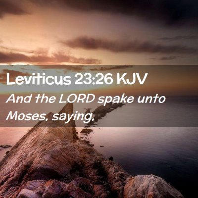 Leviticus 23:26 KJV Free Bible Images