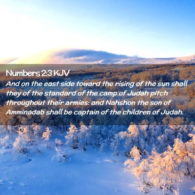 Numbers 2:3 KJV Free Bible Images