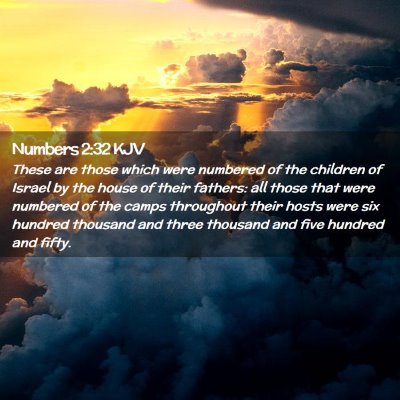 Numbers 2:32 KJV Free Bible Images