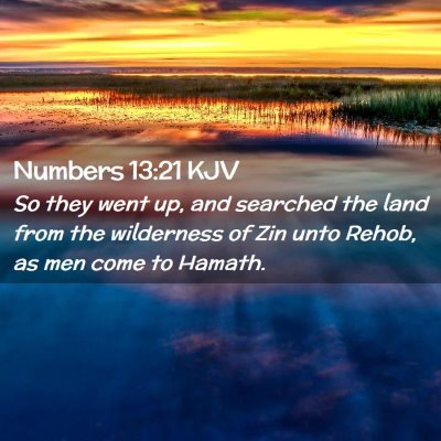 Numbers 13:21 KJV Free Bible Images