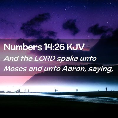 Numbers 14:26 KJV Free Bible Images
