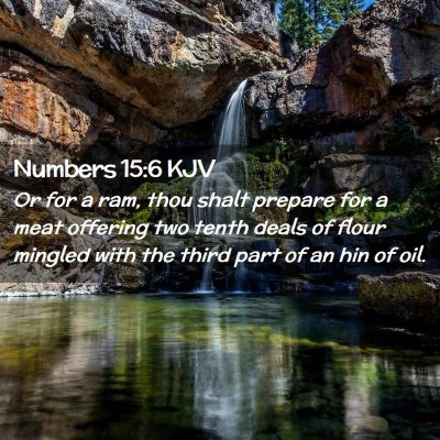 Numbers 15:6 KJV Free Bible Images