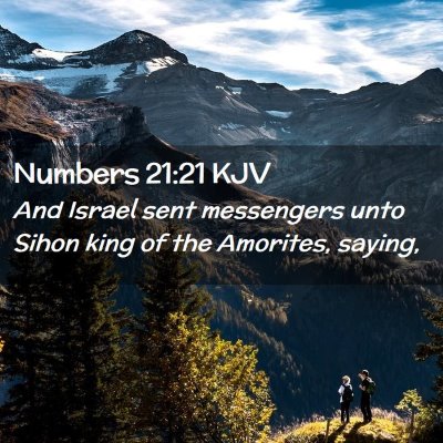 Numbers 21:21 KJV Free Bible Images