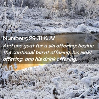 Numbers 29:31 KJV Free Bible Images