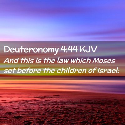 Deuteronomy 4:44 KJV Free Bible Images