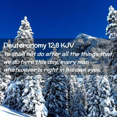 Deuteronomy 12:8 KJV Free Bible Images