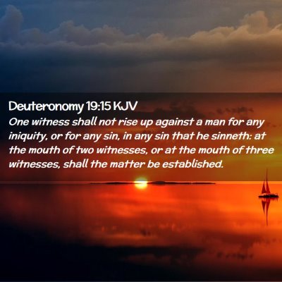 Deuteronomy 19:15 KJV Free Bible Images