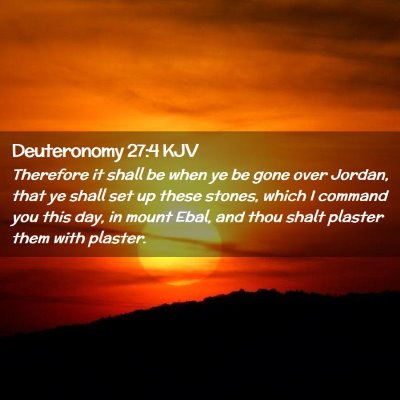 Deuteronomy 27:4 KJV Free Bible Images