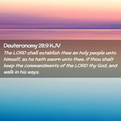 Deuteronomy 28:9 KJV Free Bible Images