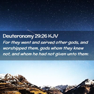 Deuteronomy 29:26 KJV Free Bible Images