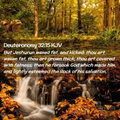 Deuteronomy 32:15 KJV Free Bible Images
