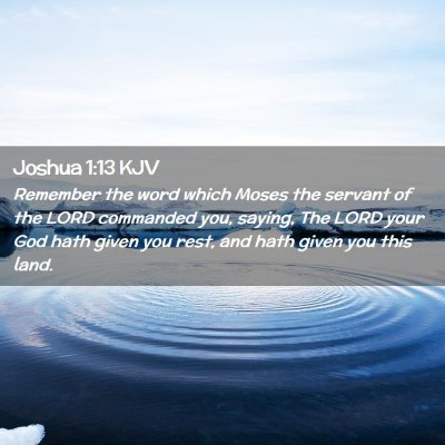 Joshua 1:13 KJV Free Bible Images