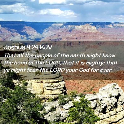 Joshua 4:24 KJV Free Bible Images
