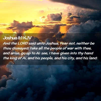 Joshua 8:1 KJV Free Bible Images